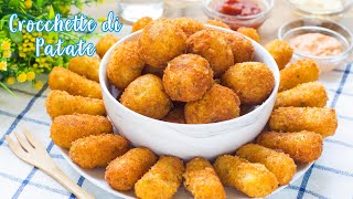 Crocchette di Patate Classiche e con Ripieno di Mozzarella Filante  Ricetta Facile  55Winston55 [upl. by Aicilegna899]