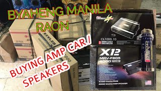 CAR AMP X12 MRVF805  LIGHTNING LAB CL 1000 1D  SPEAKERS [upl. by Row767]