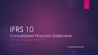 IFRS 10  Example  Step by step consolidation [upl. by Georgeanne]