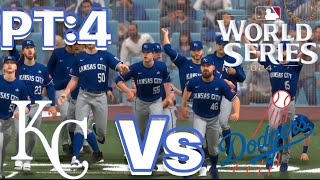 Royals Postseason Run PT4 Vs The Dodgers In the World Series MLB The Show 24 [upl. by Nrubloc]