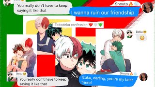 BNHA  MHA  texting story  Confession 2  Tododeku  Jenny [upl. by Seymour]