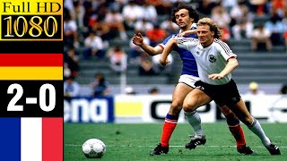 Germany 20 France Semi Finals World cup 1986  Full highlight  1080p HD [upl. by Undine591]