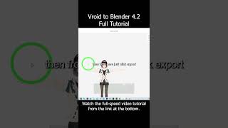 Vroid Studio to Blender 42  VRM Pipeline Tutorial vroid blender vrm [upl. by Ahar964]