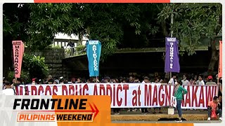 Nagpoprotestang Duterte supporters nakaaabala na umano sa misa sa EDSA Shrine  Frontline Weekend [upl. by Erdne]