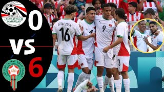 ¡Medalla de Bronce y Goleada Egipto vs Marruecos 06 Goles y Resumen  Juegos olímpicos 2024 [upl. by Lucho]