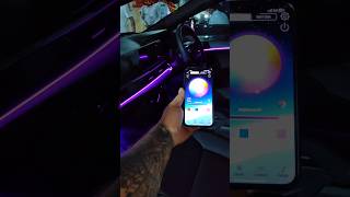 ambient light install tata Nexon modified shortvideo trending car ambient shortvideo [upl. by Eeldivad94]