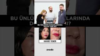 Estetik Dudak Dolgusu Olan Ünlüleri Tahmin Et 😂 Hadise Hande Yener Serenay 😂 shorts shortsvideo [upl. by Vernor]