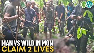 MAN VS WILD IN MON WILD BOAR ATTACK CLAIM 2 LIVES IN KENCHENSU VILL [upl. by Tollmann]