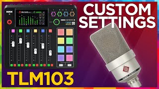 Neumann TLM 103  Rodecaster Pro II Custom settings amp Setup [upl. by Merilee]