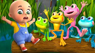 Five little Speckled frogs New Compilation  Five Little Birds  Nursery Rhymes and Kids  Baby Bobo [upl. by Arret]