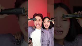 Eyebrows Removing comedy funny duet greenscreen screencouplemagic couple memes [upl. by Athalia]