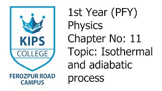 Isothermal and Adiabatic Process  1st Year Physics  Chapter No 11 [upl. by Arevle]