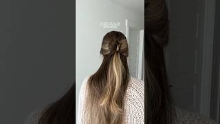 Love the bow🥰 hairstyle hairtutorial hair hairtok hairinspo hairideas holidayhairstyles [upl. by Sabelle]