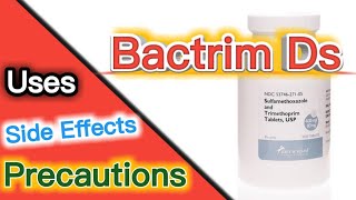 Bactrim Ds  Bactrim Ds uses  Bactrim Ds side effects  Bactrim Ds precautions  medicine bank [upl. by Aicilak119]