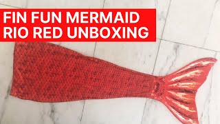 RARE Fin Fun Mermaid Tails Unboxing Discontinued Rio Red [upl. by Ennaegroeg597]