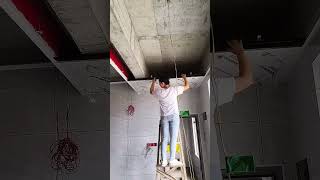 Installation process of the honeycomb panel for the flat ceiling [upl. by Annayk210]