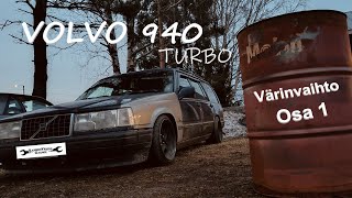 VOLVO 940 TURBO Värinvaihto projekti osa 1 [upl. by Faxon]