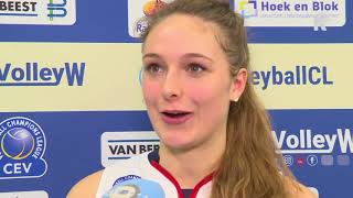 Speelster Fleur Savelkoel over de Champions Leaguewedstrijd [upl. by Mchale]