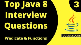 Java 8 Predicate Function Chaining Predicate Joining interview questions Live Demo Code Decode [upl. by Tracy75]