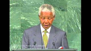 Nelson Mandela on the Apartheid Convention  1994 [upl. by Barnum697]