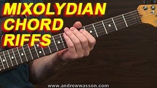 Mixolydian Chord Riffs [upl. by Haidadej]