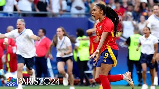 Spain DIGS DEEP in epic comeback to win in PKs against Colombia  Paris Olympics  NBC Sports [upl. by Accber]