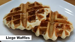 How to Make Liege Waffles  Belgian Pearl Sugar Waffles Recipe [upl. by Alekin9]