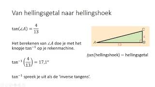 Van hellingsgetal naar hellingshoek 3 HAVO amp 3 VWO [upl. by Isabelle115]