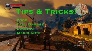 Witcher 3 Wild Hunt Tips amp Tricks Food Fall Damage Looting and Best Merchants [upl. by Latty952]