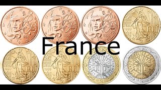 Toutes les pièces en euro par pays [upl. by Enirehtahc]