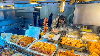 Delicious Street Food Night Market  Myeongdong 🌮SeoulSouth Korea [upl. by Eibot]