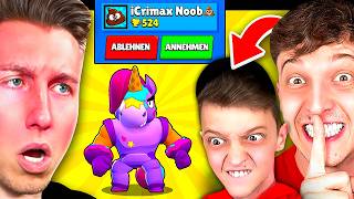 Ich PRANKE iCRIMAX als KLEINER JUNGE in BRAWL STARS bis er AUSRASTET 🤣 [upl. by Airdnat]