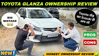 New Toyota Glanza Facelift Ownership Review ✅  Glanza better than Baleno 🤔  Glanza Pros and Cons [upl. by Annirok]