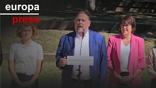 Junqueras prioriza el carácter quotmunicipialistaquot en su candidatura a la presidencia de ERC [upl. by Woodrow]