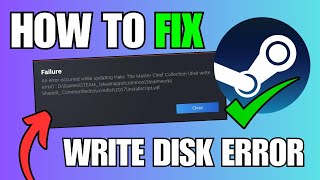 How To Fix Disk Write Error On Steam Easy [upl. by Atikaj597]