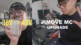 DIY UPGRADE MY JIMOVE MC EBIKE TO 48V FOR GRABFOOD DELIVERY  DIY Upgrade for 36V Ebike to 48V [upl. by Molohs289]