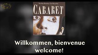 Willkommen Lyrics Cabaret [upl. by Nivrag100]