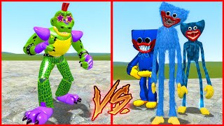 MONTGOMERY GATOR vs TEAM HUGGY WUGGY Strength Comparison  Garrys Mod [upl. by Ailemaj]