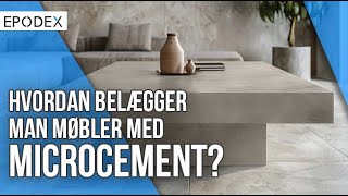 Hvordan belægger man møbler med microcement [upl. by Allan]