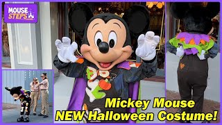 Mickey Mouse in NEW Skeleton Costume Shows His Hidden Heart  Disneyland Halloween Time 2024 [upl. by Eleirbag68]