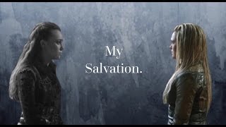 the story of lexa ampamp clarke II my salvation 3x07 [upl. by Wylen]