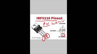 irf5210 mosfet pinoutirf5210 mosfet circuit diagram ytshorts [upl. by Bamford102]