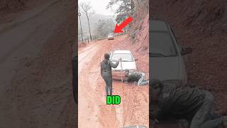 Wild Car Slide on Wet Road Ends Inches from Disaster—Driver’s LastSecond Save Will Shock You [upl. by Eleira128]