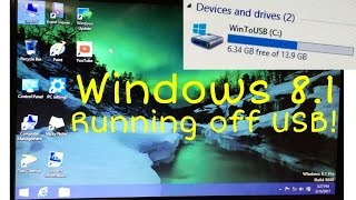 Windows 81 running off of a USB flash drive [upl. by Scornik]