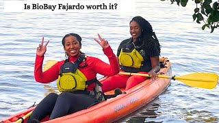 Kayaking Bioluminescent Bay Fajardo  Was it worth the money [upl. by Ainegue44]