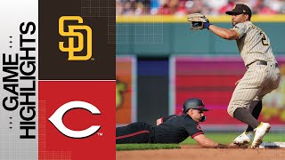 Padres vs Reds Game Highlights 63023  MLB Highlights [upl. by Aleicarg]