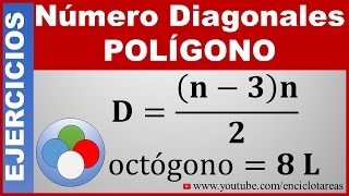 Diagonales de un Polígono  Desdes todos los Vértices  Ejercicios Resueltos No1 [upl. by Steffy]