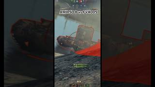 Close combat AMX 50 B vs FV4005 World of Tanks wot shorts [upl. by Ardeha]