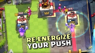 Clash Royale HEAL SPELL Gameplay New Card [upl. by Jutta]