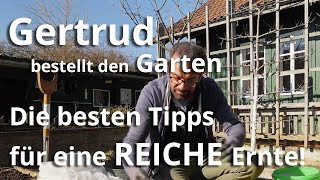 Gertrud bestellt den Garten  die BESTEN Tipps für eine REICHE Ernte [upl. by Akeret]